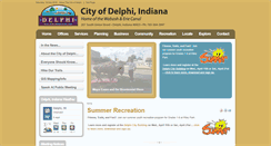 Desktop Screenshot of cityofdelphi.org